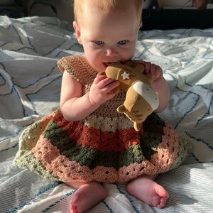 Handmade Crochet Baby Dress